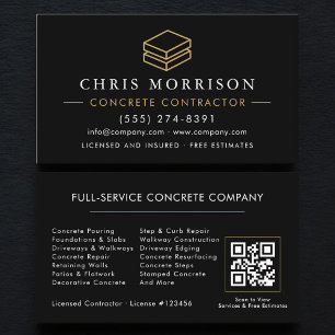 Konkreter Service-QR-Code Visitenkarte