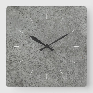 KONKRETIEREN | Industrieeinrichtung Quadratische Wanduhr