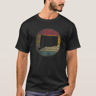 Konnekticut-Geschenk Vintage gestörte Retro-Sonnen T-Shirt