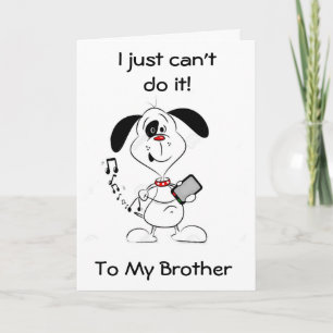 KÖNNEN KEINE TEXTE *MEINE BROTHER" AUF IHRER BIRTH KARTE