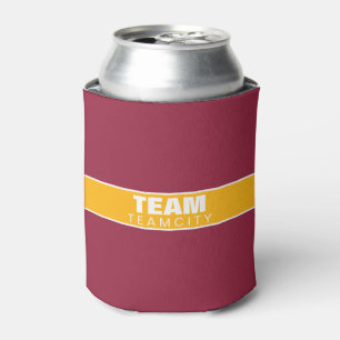 Können Sie cooler - Ihr Team - Rot (ARI) u. Gelb Dosenkühler