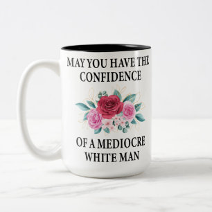 Können Sie das Vertrauen eines mittelgroßen Wei Zweifarbige Tasse