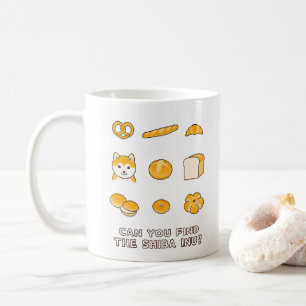Können Sie die Shiba Inu finden? Pixel Art Kaffeetasse