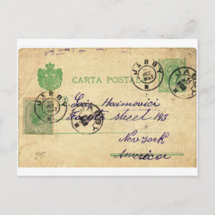Können Sie diese alte Schrift entziffern? Postkarte