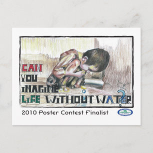 Können Sie sich ein Leben ohne Wasser vorstellen? Postkarte