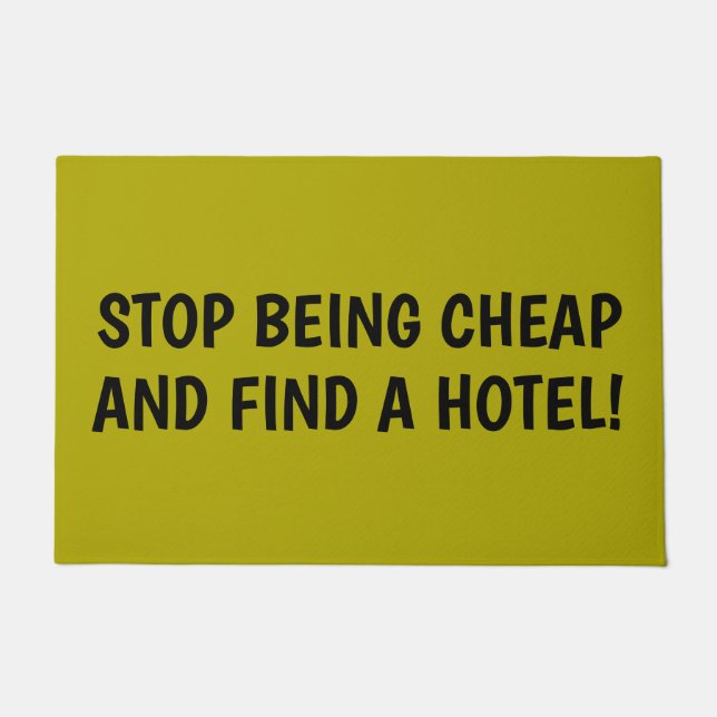 KÖNNEN SIE SICH NICHT MEHR WÄHLEN UND EIN HOTEL FI FUßMATTE (Vorderseite)