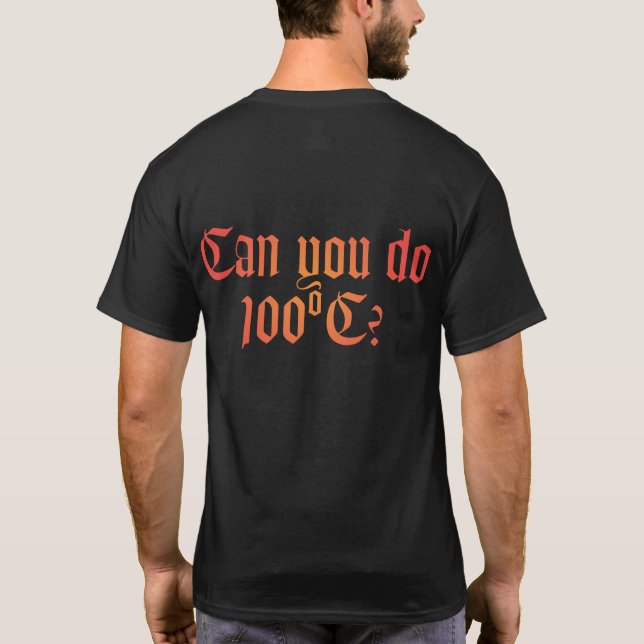 Können Sie T - Shirt 1 zurück tun 100ºC (Rückseite)