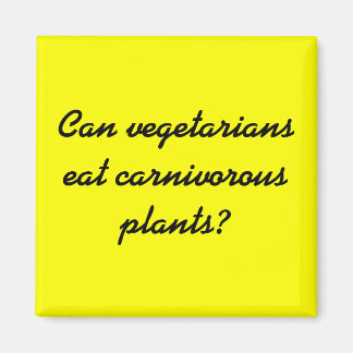 Können Vegetarier Fleisch fressende Pflanze essen? Magnet