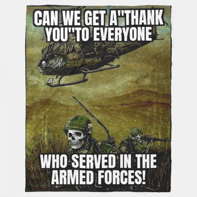 KÖNNEN WIR DIR DANKEN FLEECEDECKE (Vorderseite)