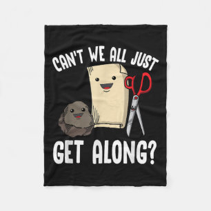 Können wir nicht alle nur die Rock Paper Scissors Fleecedecke