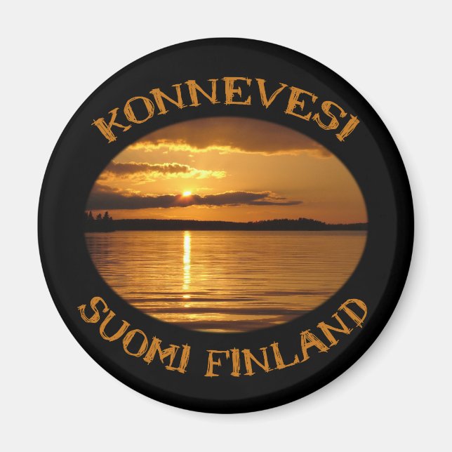 Konnevesi Sunset Magnet (Vorne)