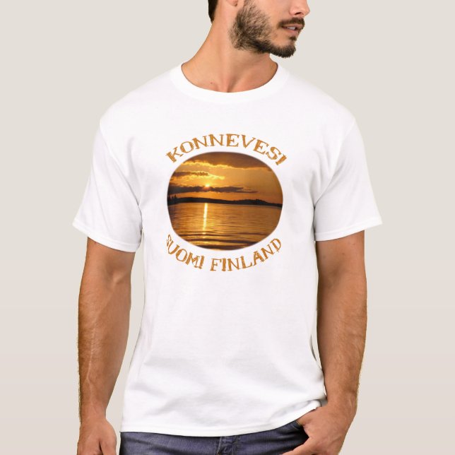 Konnevesi Sunset Shirt - wählen Sie Stil (Vorderseite)