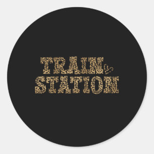 Könnte ein Sprichwort auf dem Bahnhof Kinda Day se Runder Aufkleber