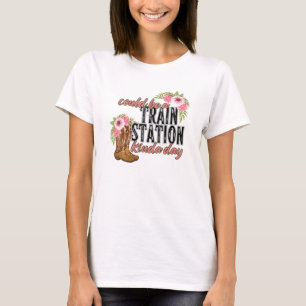 Könnte ein Tag wie ein Bahnhof sein; Yellowstone T-Shirt