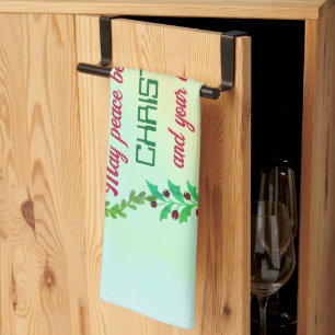 KÖNNTE FRIEDEN SEIN, DASS IHR GESCHENK BEI CHRISTM GESCHIRRTUCH