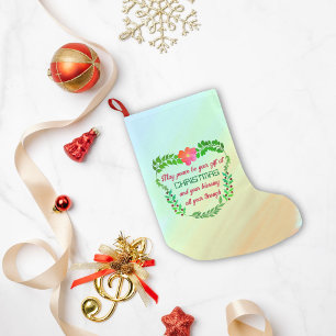 KÖNNTE FRIEDEN SEIN, DASS IHR GESCHENK BEI CHRISTM KLEINER WEIHNACHTSSTRUMPF