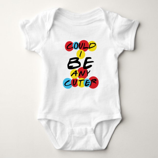 Könnte ich Niedlicher sein? Baby Strampler (Vorderseite)