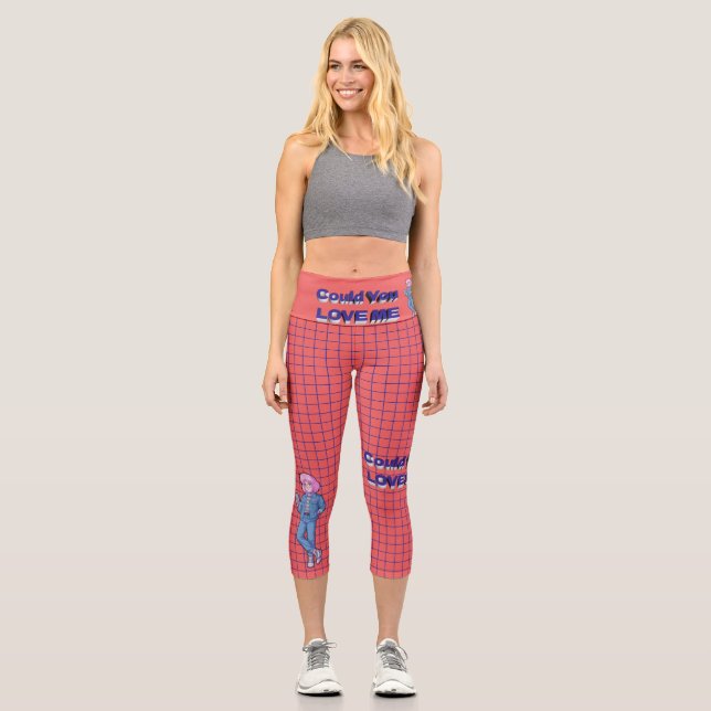 Könntest du mich lieben capri leggings (Vorderseite)