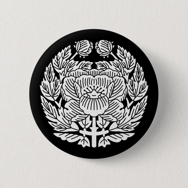 Konoe-Peony Button (Vorderseite)