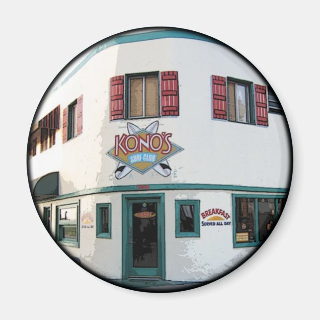 Konos Café Pacific Beach Magnet (Vorne)
