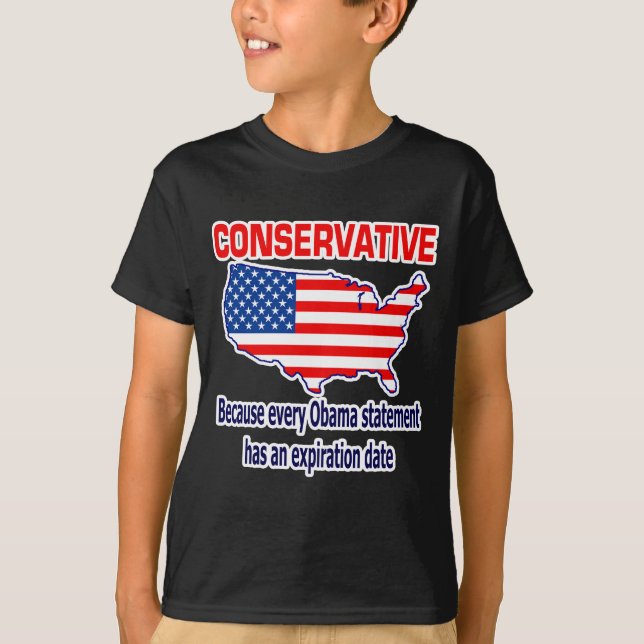 Konservativ - AntiObama T-Shirt (Vorderseite)