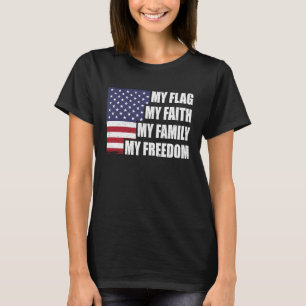 Konservative amerikanische Flaggen - Freiheit für  T-Shirt