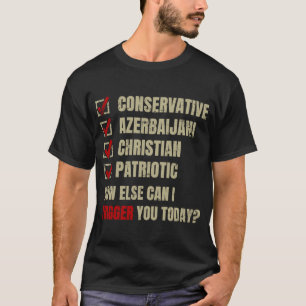 Konservative Aserbaidschaner Christlich Patriotik T-Shirt