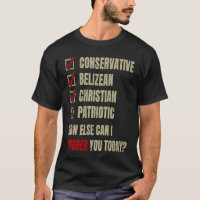 Konservative Belizer Christlich Patriotic