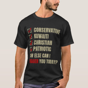 Konservative Kuwaiti Christlich Patriotic T-Shirt
