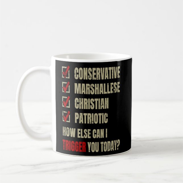 Konservative Marshallese Christlich Patriotic Kaffeetasse (Links)