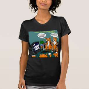 Konservative Nachrichten Lustiger Cartoon T-Shirt