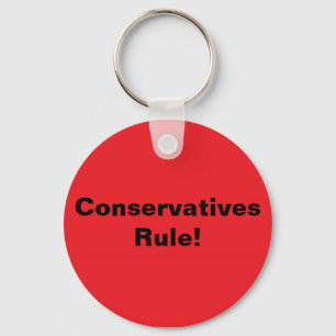 Konservative Regel! KeyRing Schlüsselanhänger