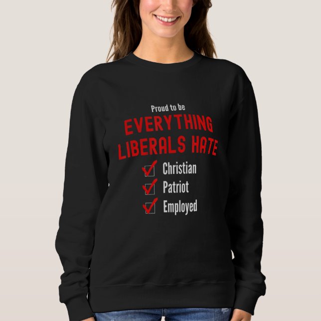 Konservative Republikaner 3 Sweatshirt (Vorderseite)