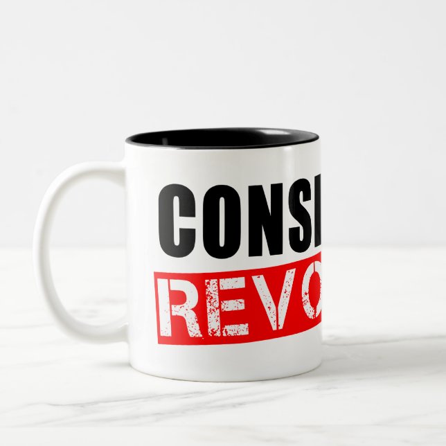 Konservative Revolution Zweifarbige Tasse (Links)