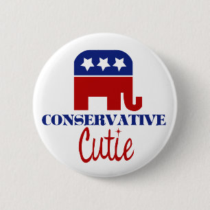 Konservative Süsse Button