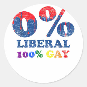 Konservativer Gay Pride LGBT Runder Aufkleber