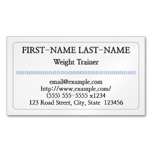Konservativer Gewichts-Trainer-magnetische Magnetische Visitenkarte
