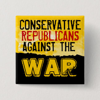 Konservativer GOP gegen den Kriegs-Knopf Button