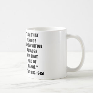 Konservativer Liberaler Franklin Delano Roosevelt Kaffeetasse