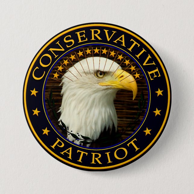 Konservativer Patriot 2 Button (Vorderseite)