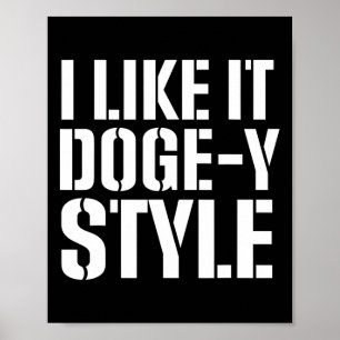 Konservativer republikanischer amerikanischer Doge Poster