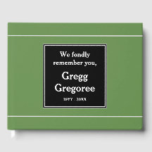 Konservatives, einfaches Gästebuch