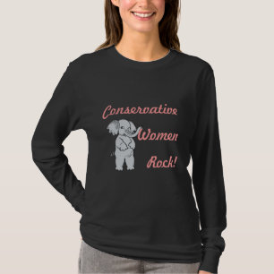Konservatives Frauen-Felsen-Shirt T-Shirt