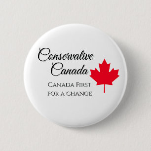 Konservatives Kanada. Kanada zuerst, ein Wechsel t Button