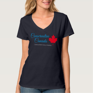 Konservatives Kanada. Kanada zuerst, ein Wechsel. T-Shirt