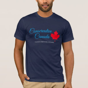 Konservatives Kanada. Kanada zuerst, ein Wechsel. T-Shirt