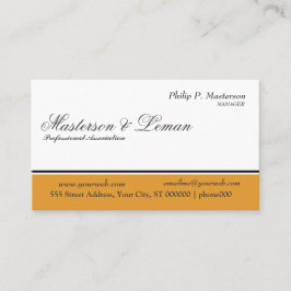 Konservatives sauberes klassisches verziertes visitenkarte