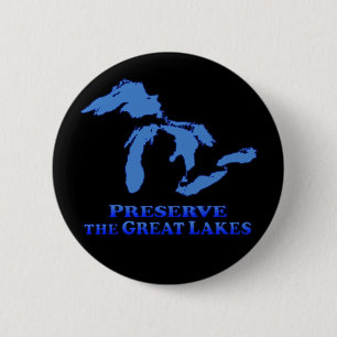 Konserve Great Lakes - runder Knopf Button