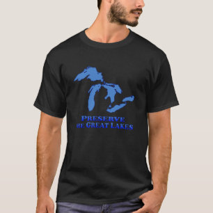 Konserve Great Lakes - schwarzer T - Shirt
