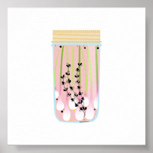 Konserven - Frühlingszwiebeln Poster